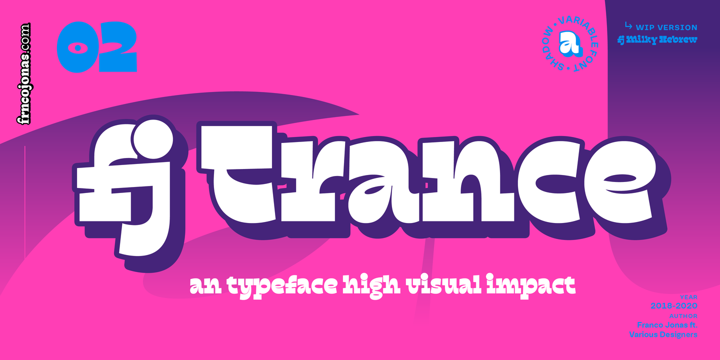 fj Trance Rough Font preview